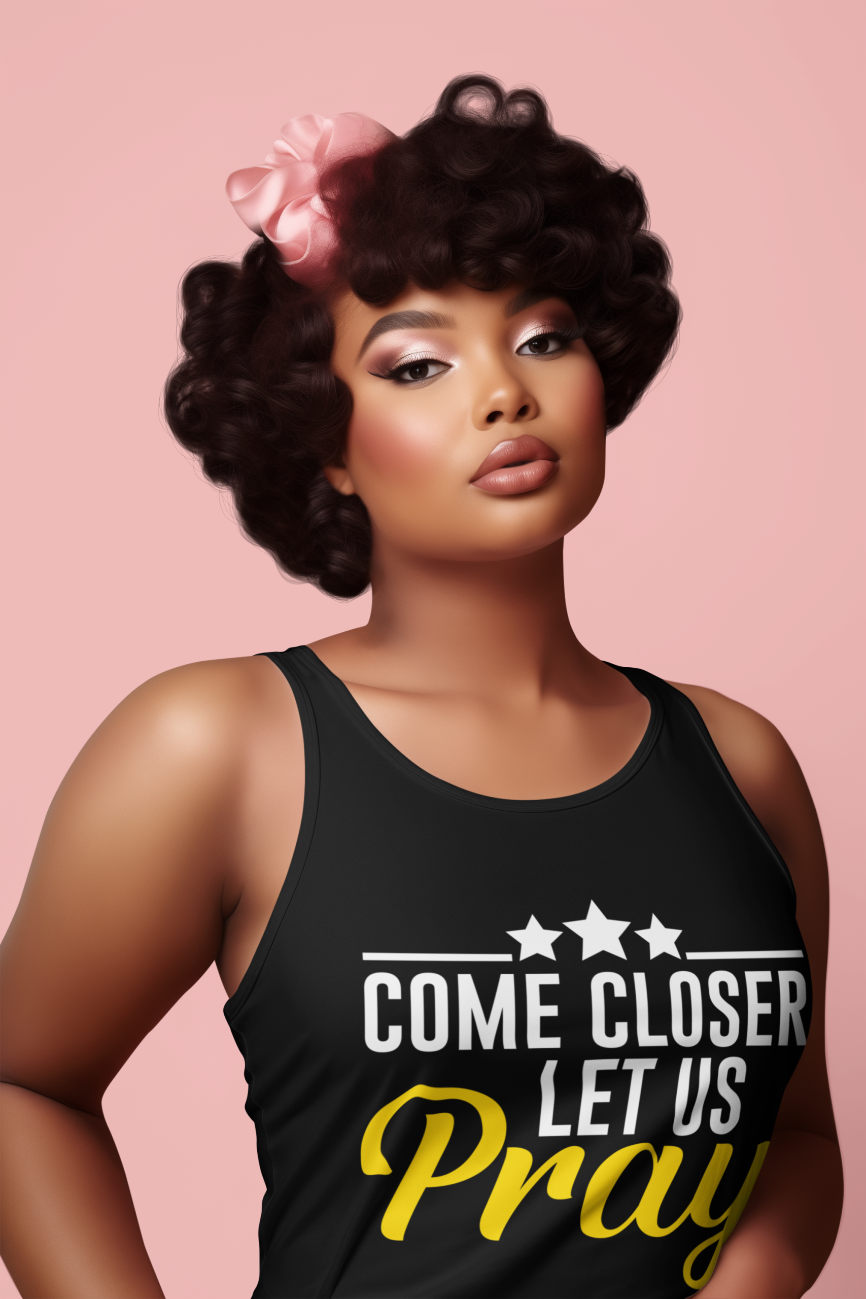 Let us pray women tank top, Prayer tee, Summertime t-shirt, Christian tank top, - Image 6