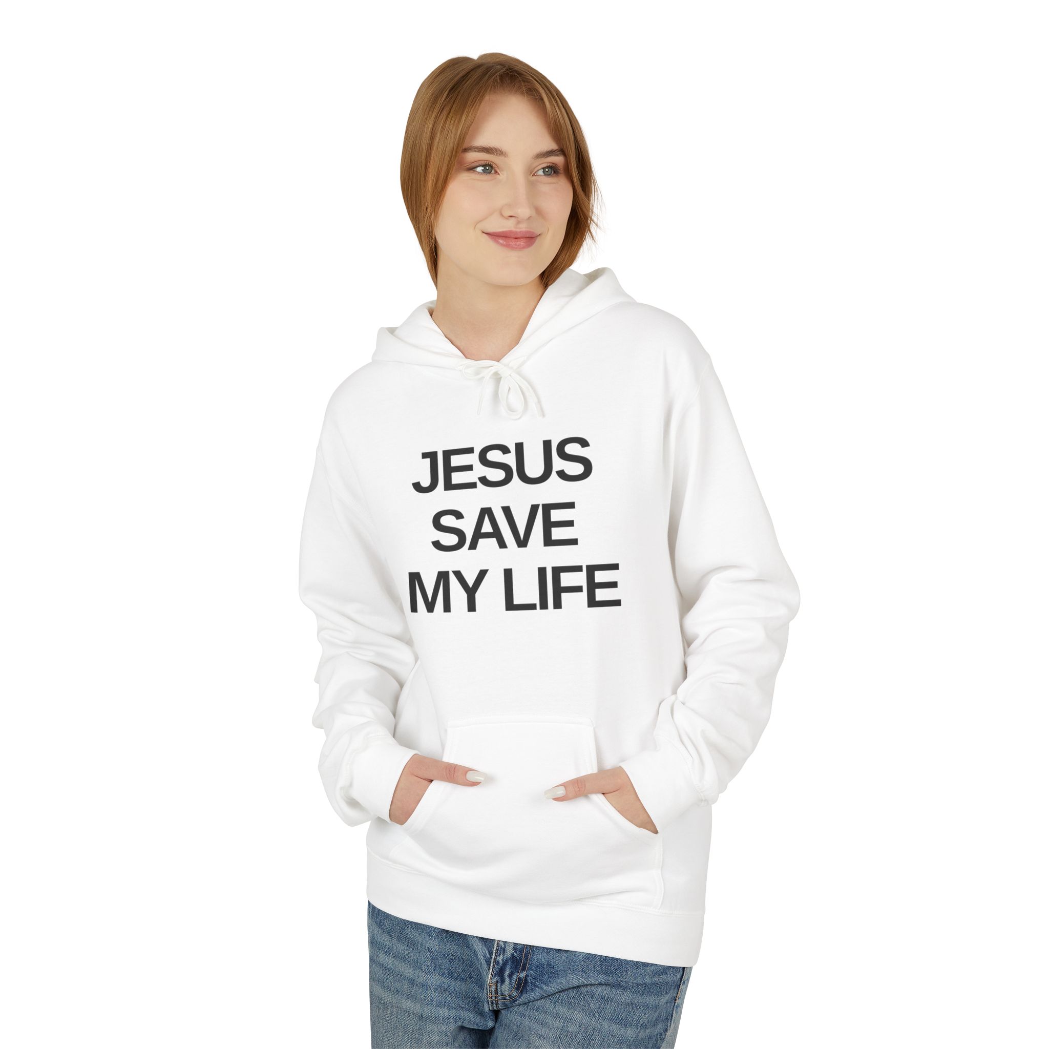 Faith-Inspired Jesus Save My life Women Fleece Hoodie, Jesus Save My Life Sweatshirt, Christian Apparel, Inspirational Gift, Casual Wear - Image 6