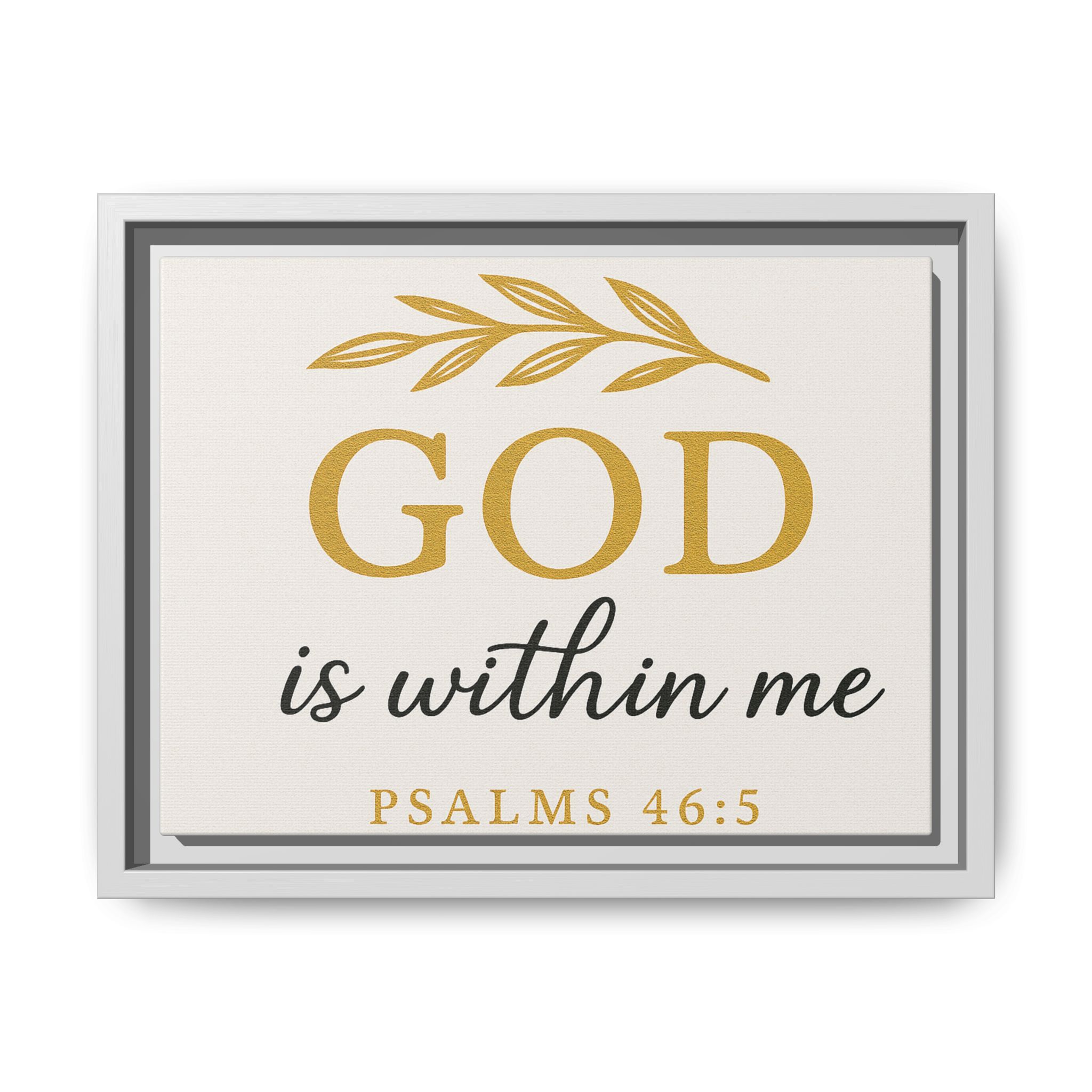 God is within me Matte Canvas, Framed (Multi-color) - Image 5