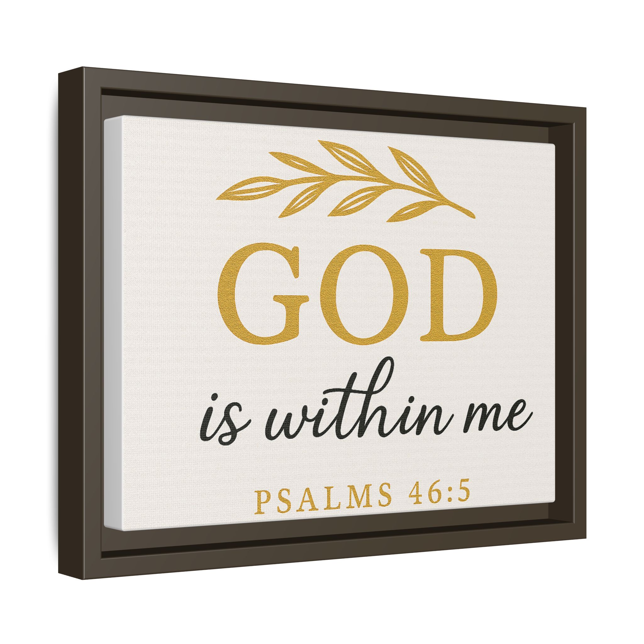 God is within me Matte Canvas, Framed (Multi-color) - Image 3