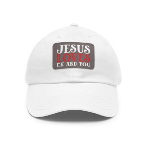 Jesus Loves Dad Hat, Casual Cap for Men, Gift for Father's Day, Faith-Based Apparel, Christian Accessory, Everyday Wear