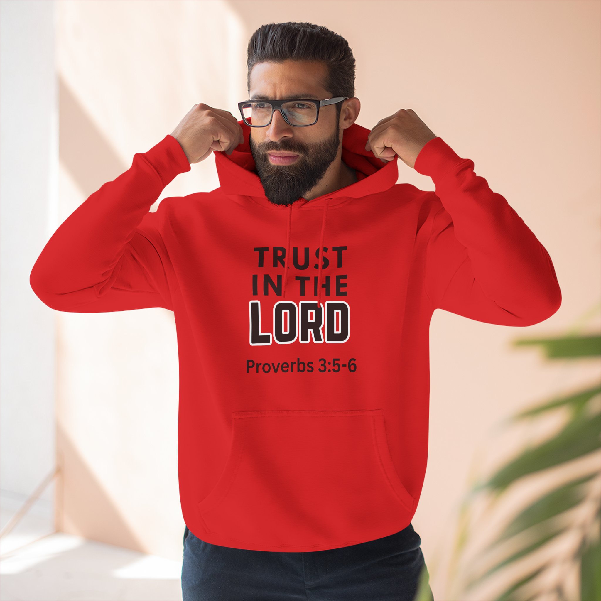 Inspirational Fleece Hoodie, Trust in the Lord, Christian Gift, Faith Hoodie, Cozy Sweatshirt, Bible Verse Apparel, Religious Clothing - Image 18