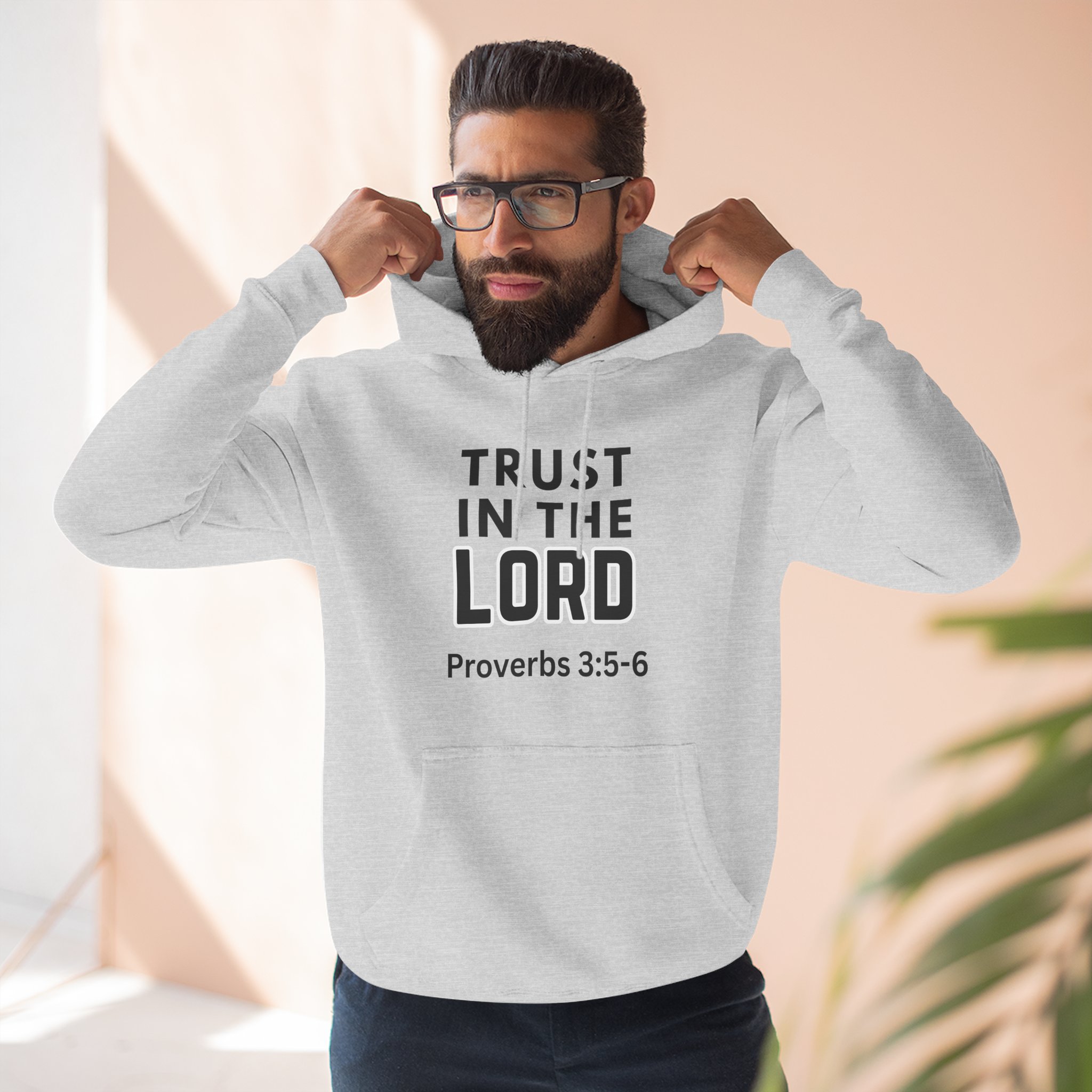 Inspirational Fleece Hoodie, Trust in the Lord, Christian Gift, Faith Hoodie, Cozy Sweatshirt, Bible Verse Apparel, Religious Clothing - Image 13