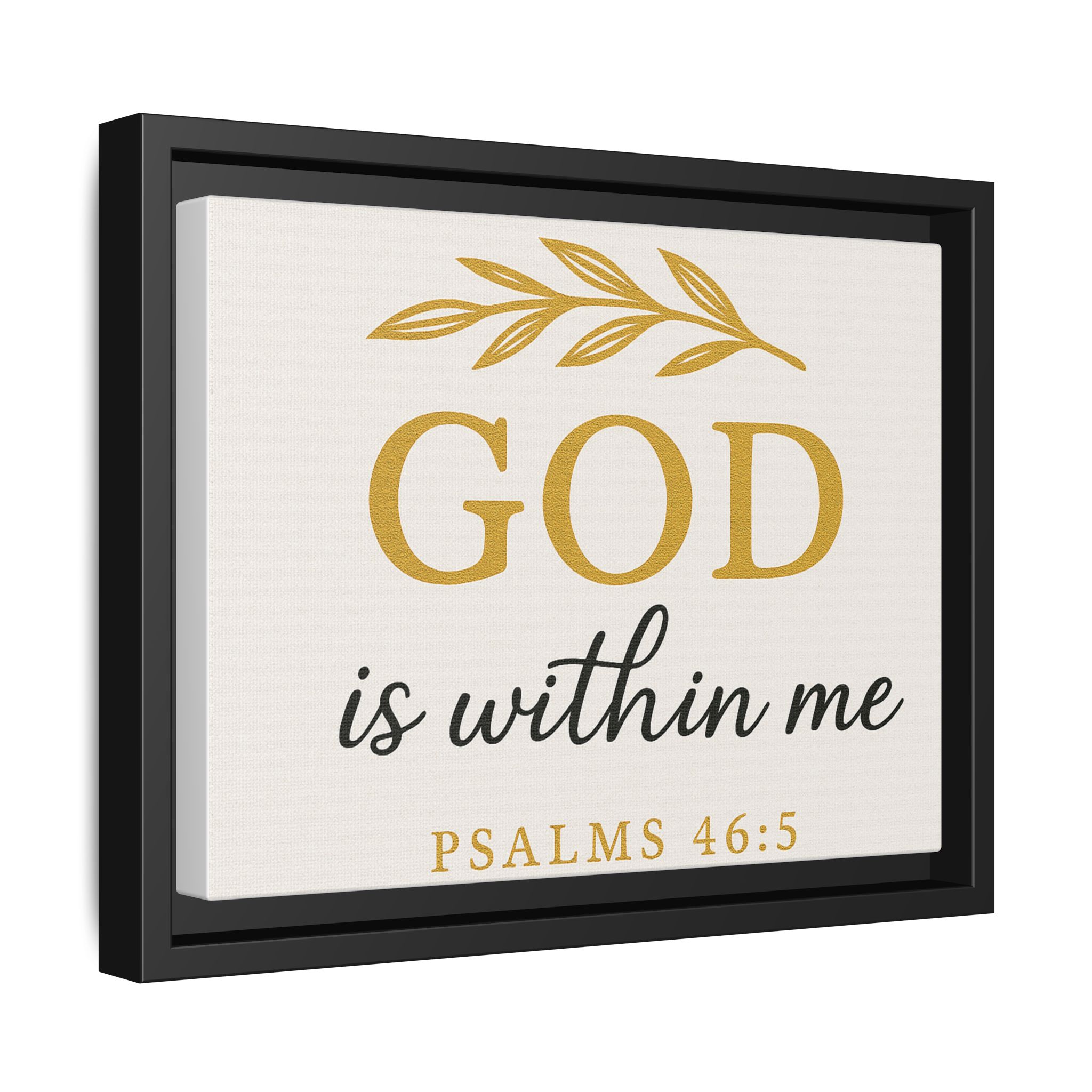 God is within me Matte Canvas, Framed (Multi-color) - Image 2