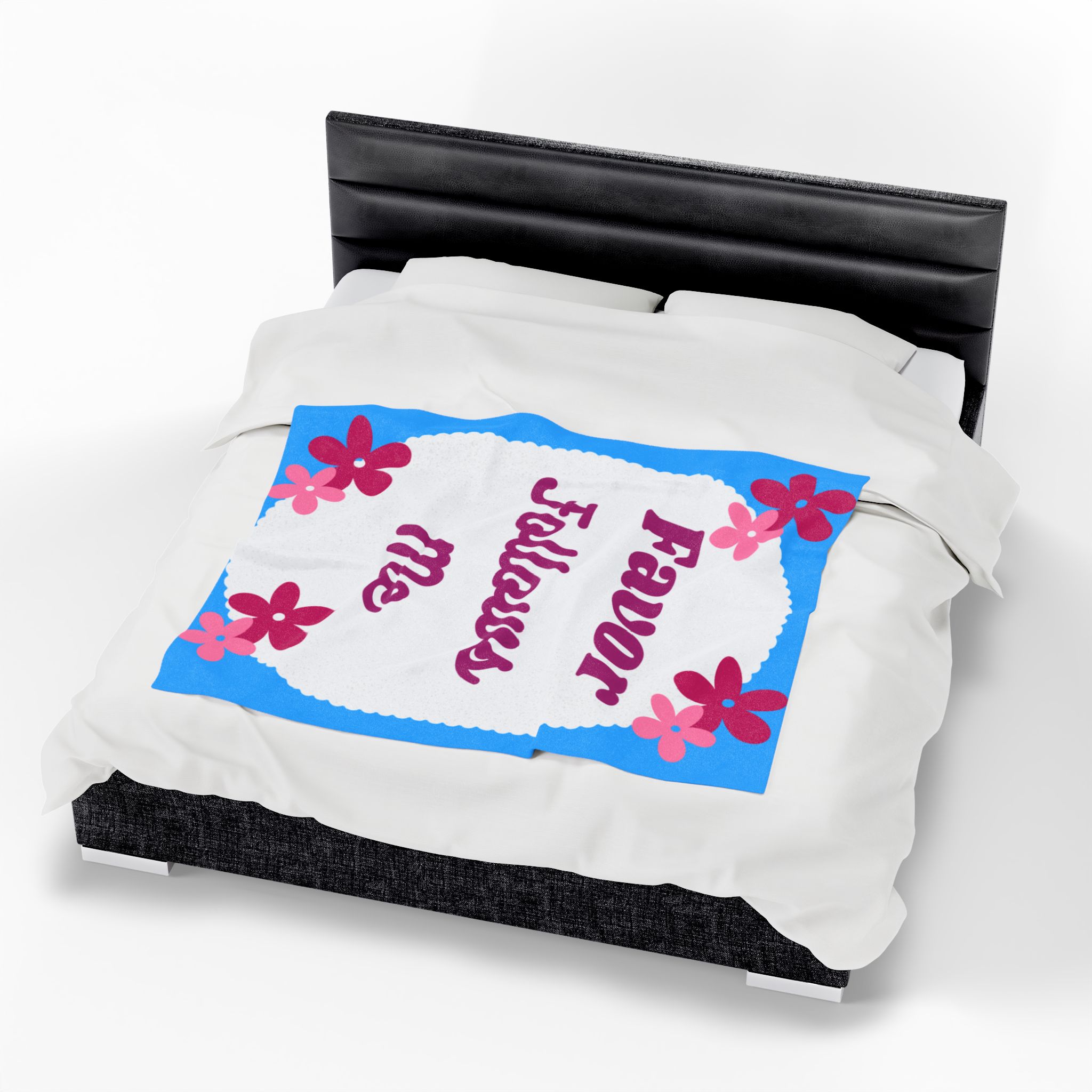 Favor Follows Me Velveteen Plush Blanket - Image 9