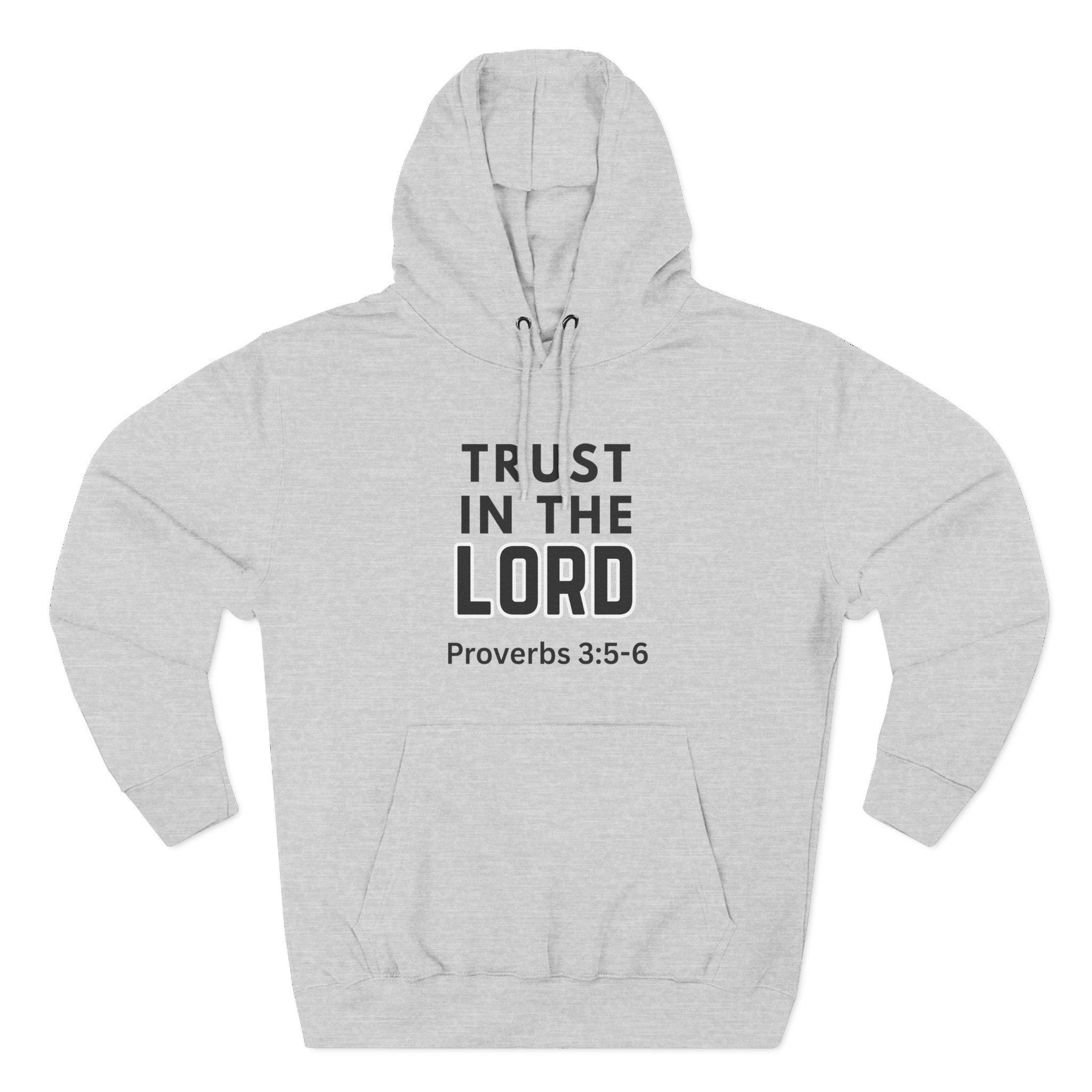 Inspirational Fleece Hoodie, Trust in the Lord, Christian Gift, Faith Hoodie, Cozy Sweatshirt, Bible Verse Apparel, Religious Clothing - Image 10