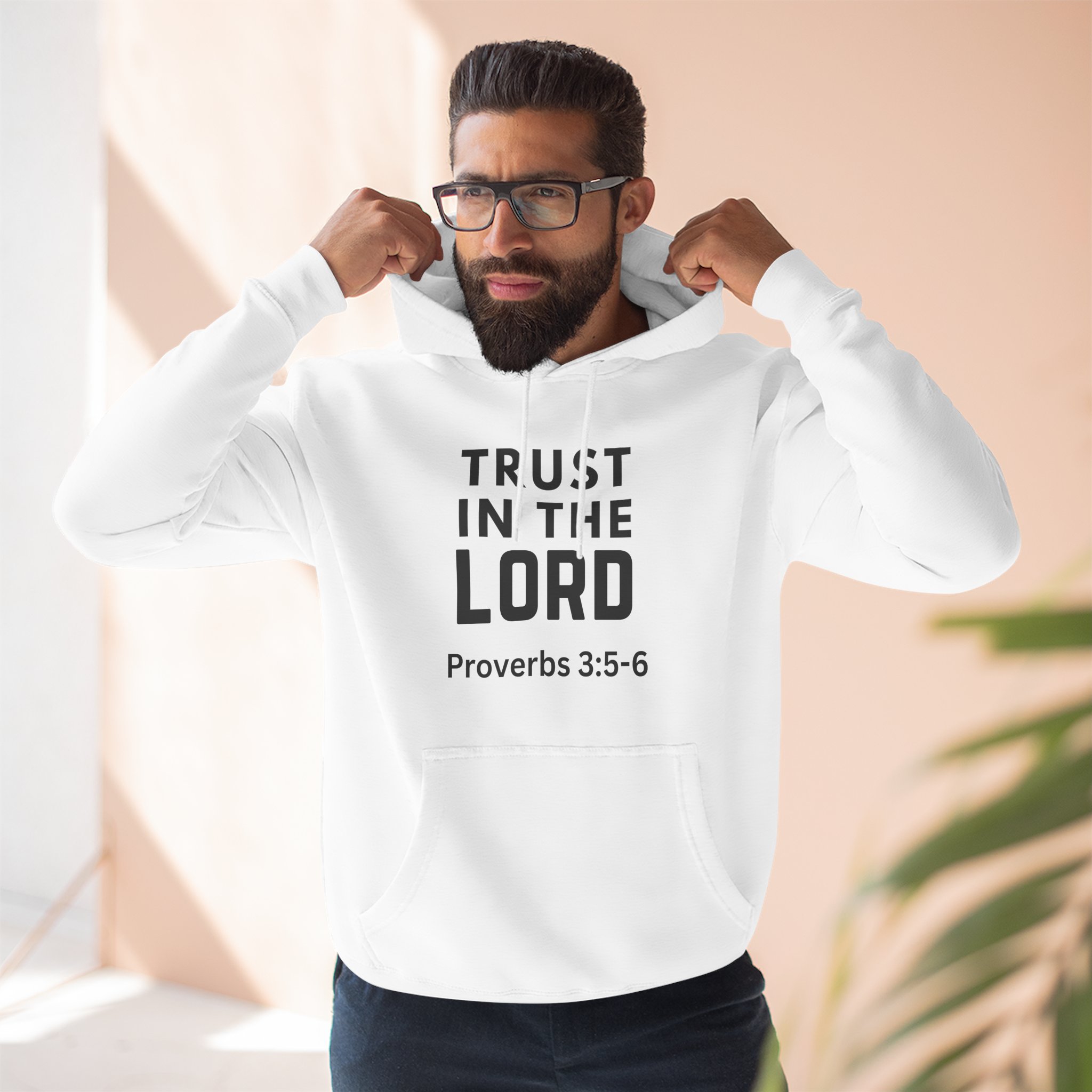 Inspirational Fleece Hoodie, Trust in the Lord, Christian Gift, Faith Hoodie, Cozy Sweatshirt, Bible Verse Apparel, Religious Clothing - Image 9