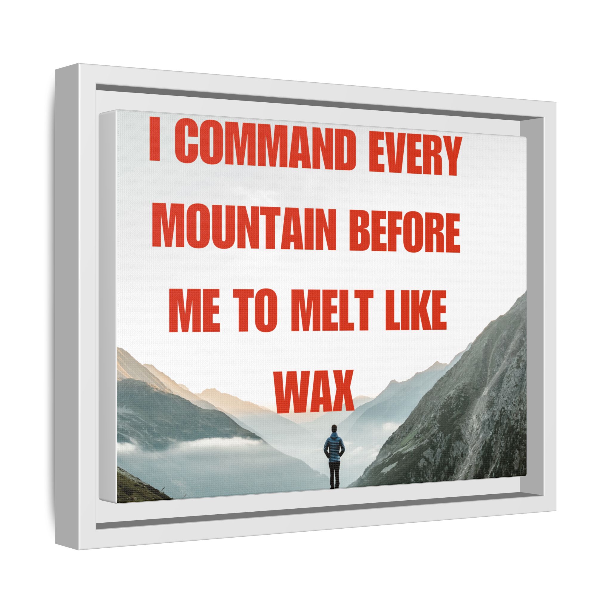 Inspirational Framed Canvas Art - Motivational Wall Decor for Home, Office, and Gifts, Positive Energy, Landscape, Nature