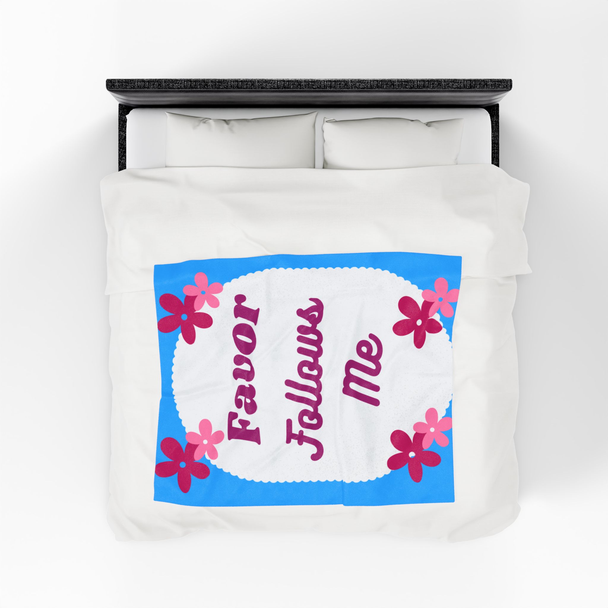 Favor Follows Me Velveteen Plush Blanket - Image 10