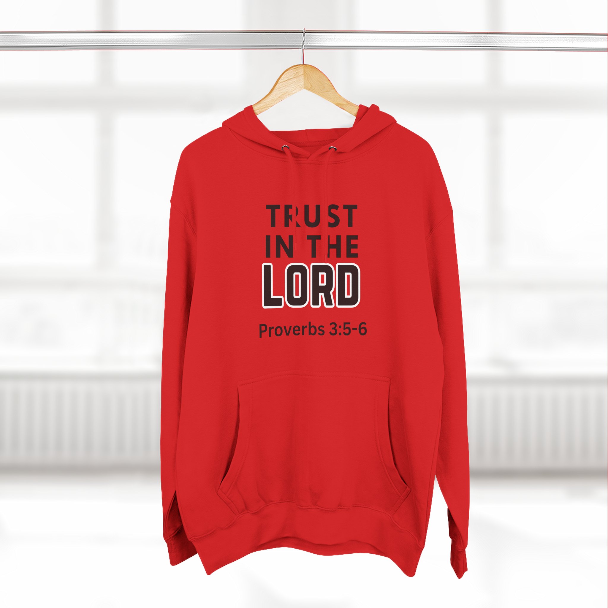 Inspirational Fleece Hoodie, Trust in the Lord, Christian Gift, Faith Hoodie, Cozy Sweatshirt, Bible Verse Apparel, Religious Clothing - Image 17