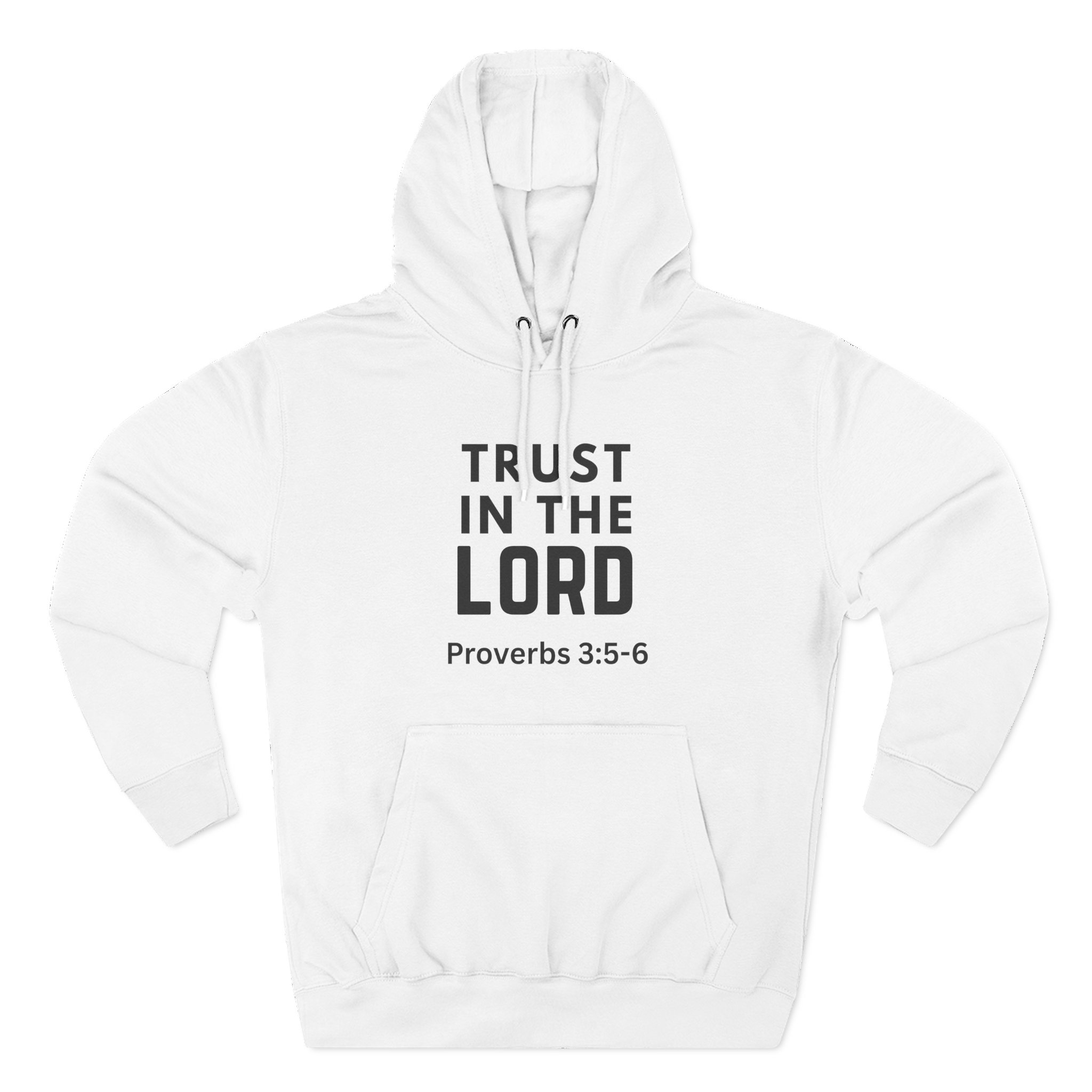 Inspirational Fleece Hoodie, Trust in the Lord, Christian Gift, Faith Hoodie, Cozy Sweatshirt, Bible Verse Apparel, Religious Clothing - Image 5