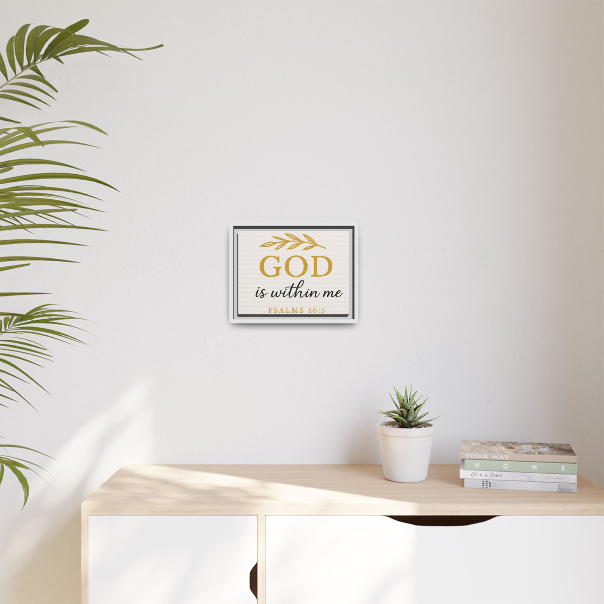 God is within me Matte Canvas, Framed (Multi-color) - Image 7
