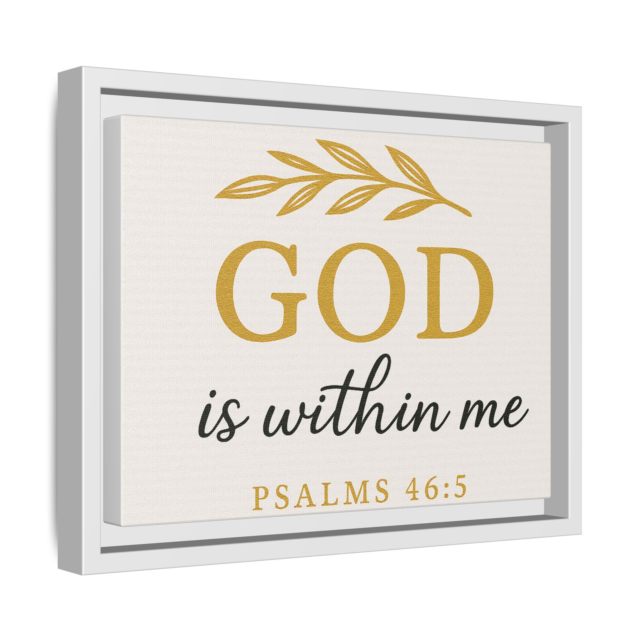 God is within me Matte Canvas, Framed (Multi-color) - Image 6