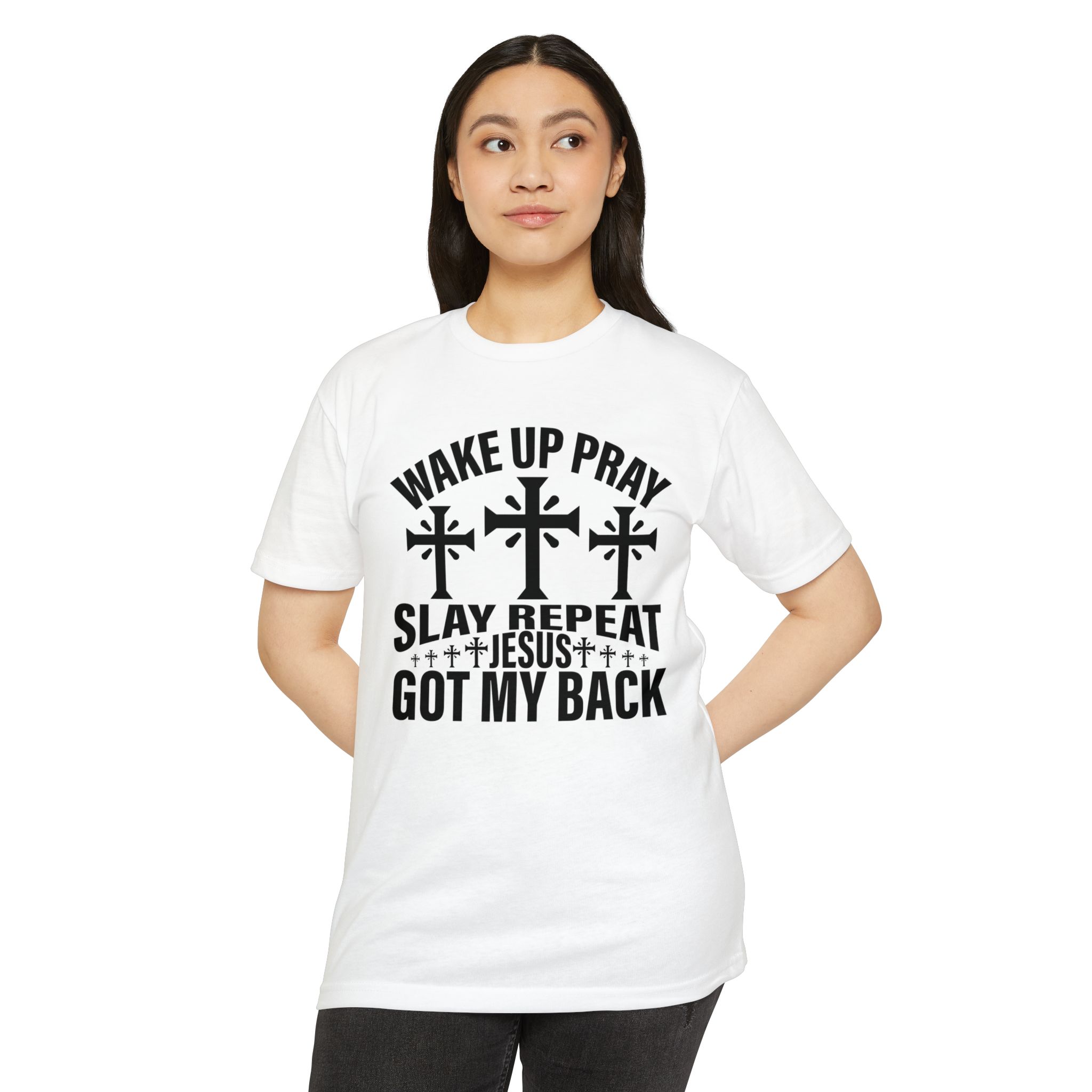 Wake Up and Pray Christian Women T-shirt