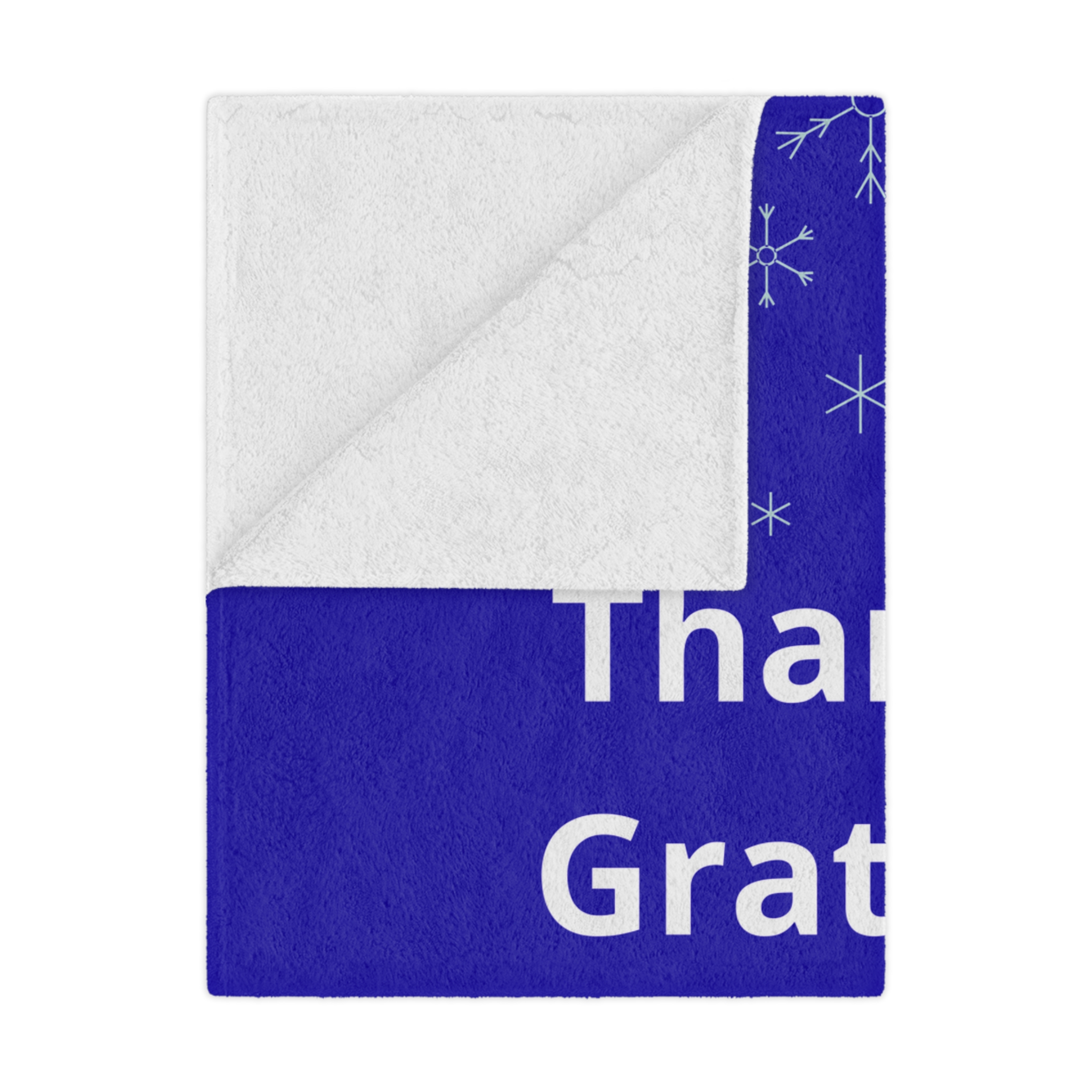 Thankful Grateful Powerful Minky Blanket - Image 2