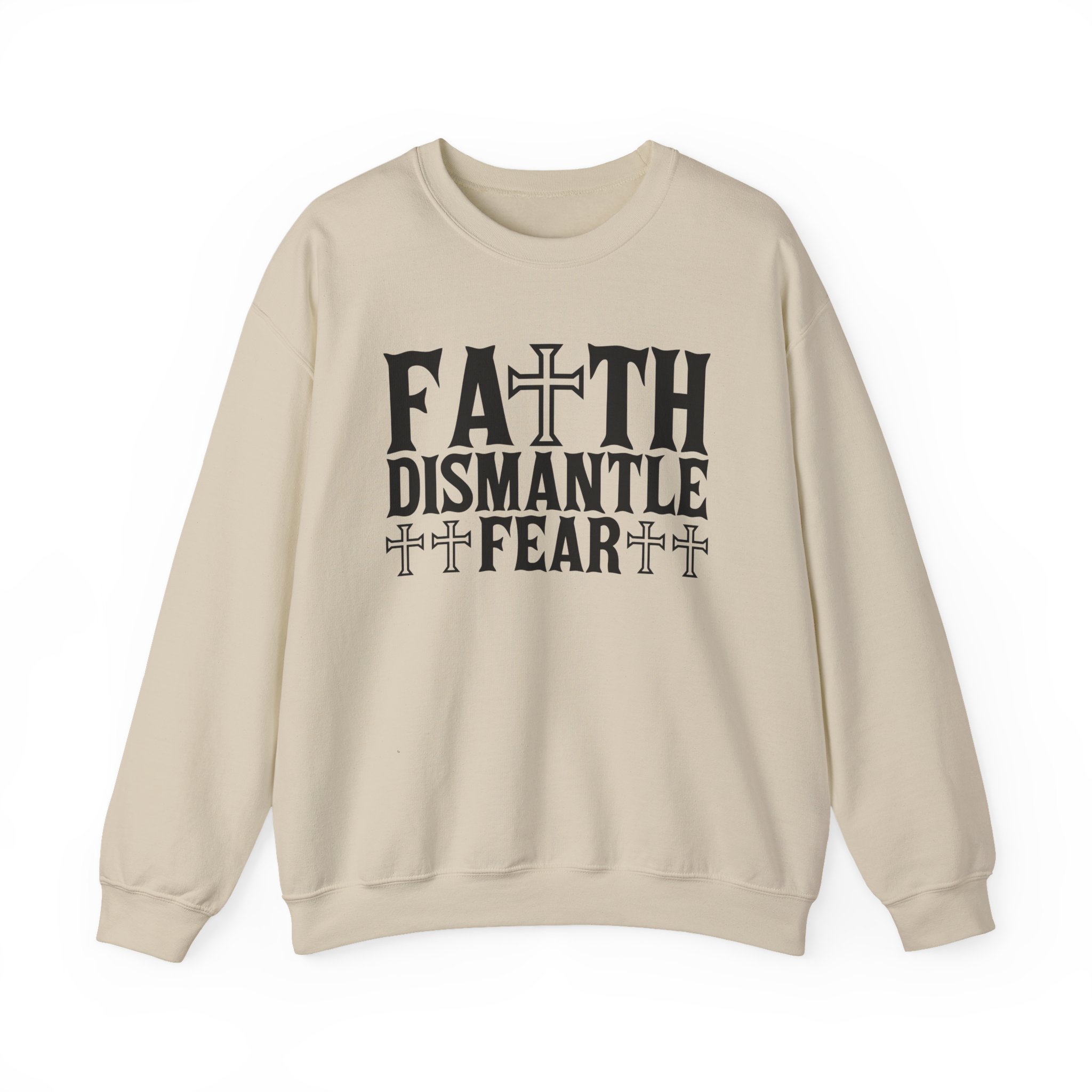 Faith Dismantle Fear Women Crewneck Sweatshirt - Image 5