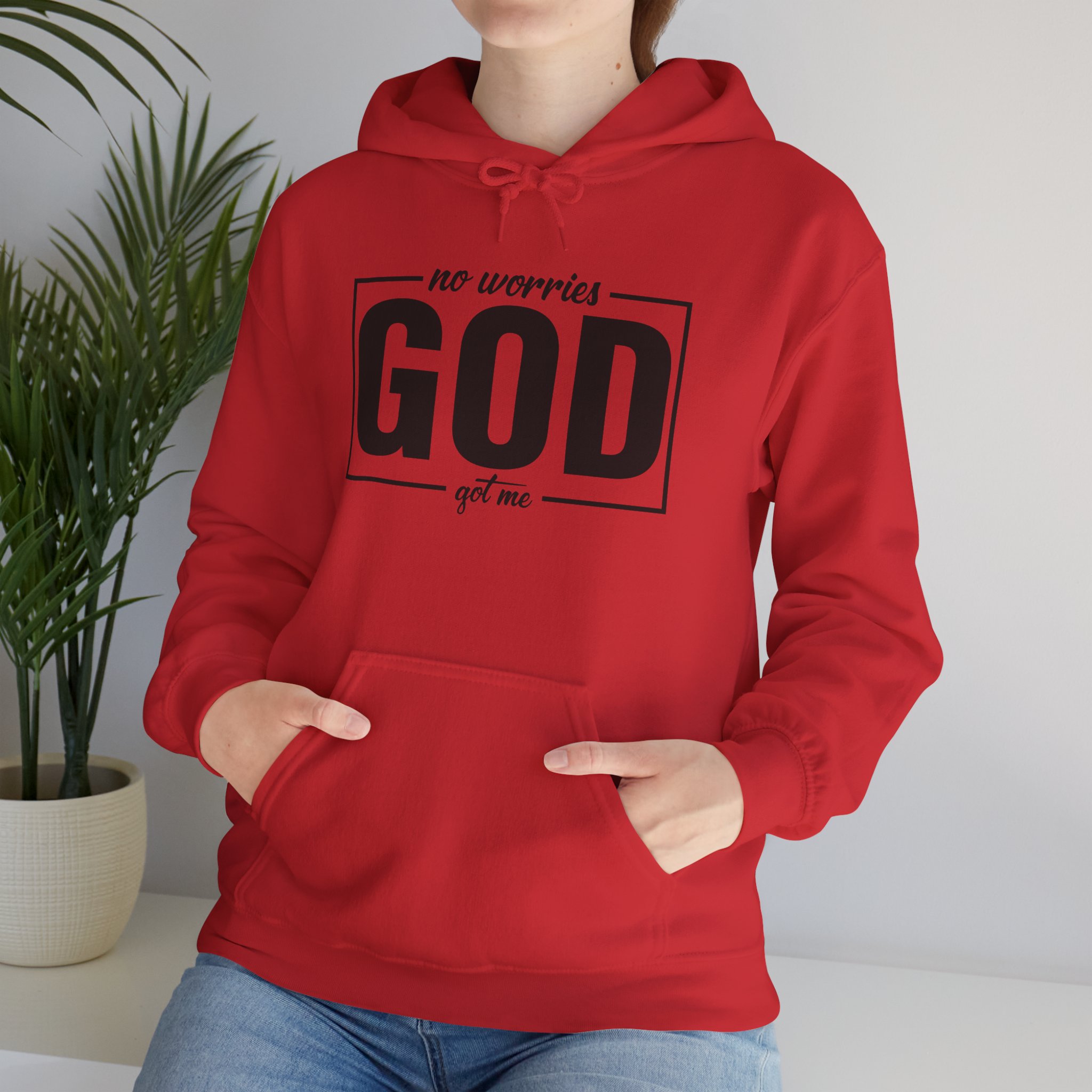 No Worries God Got Me Women Heavy Blend Hoodie - Image 18