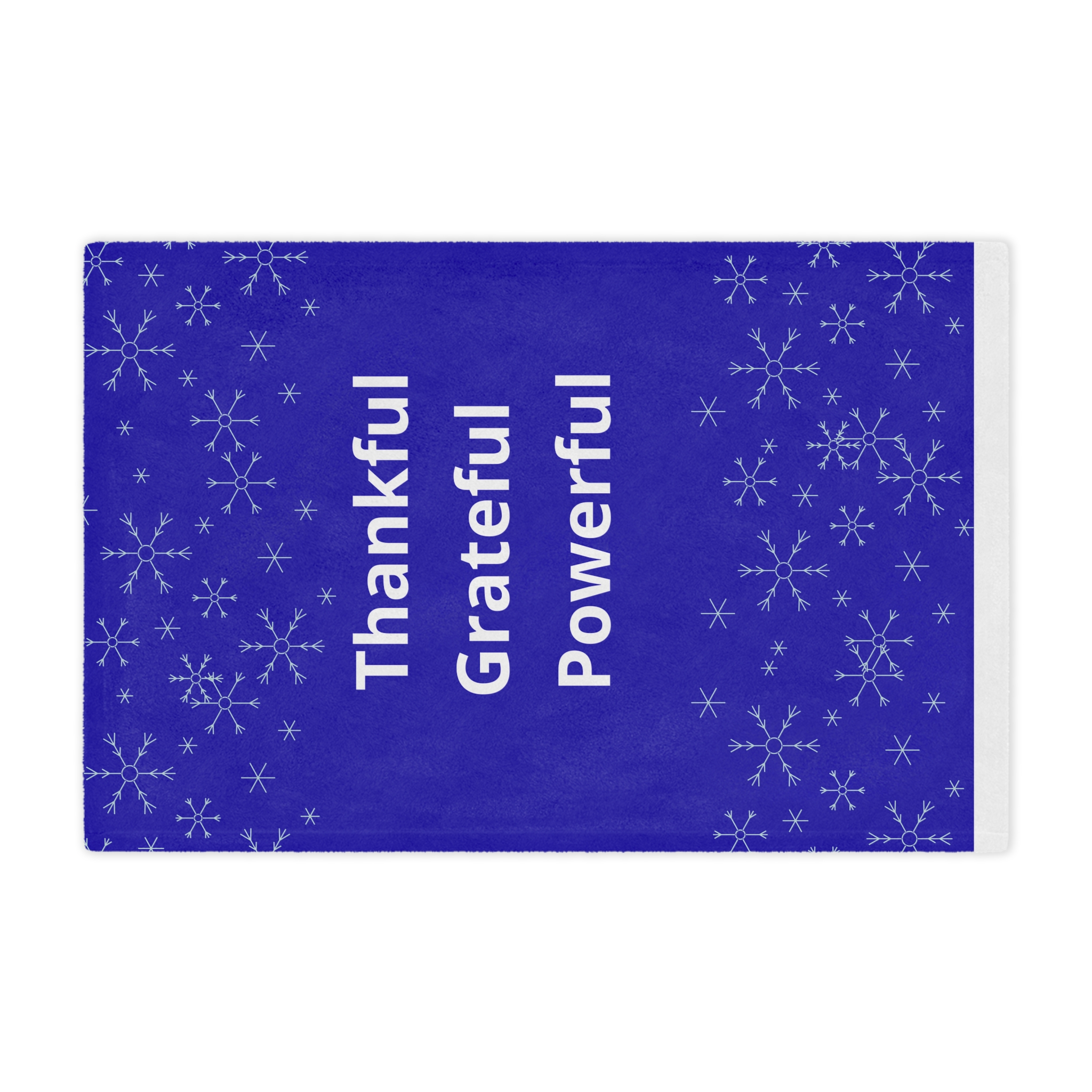 Thankful Grateful Powerful Minky Blanket - Image 9