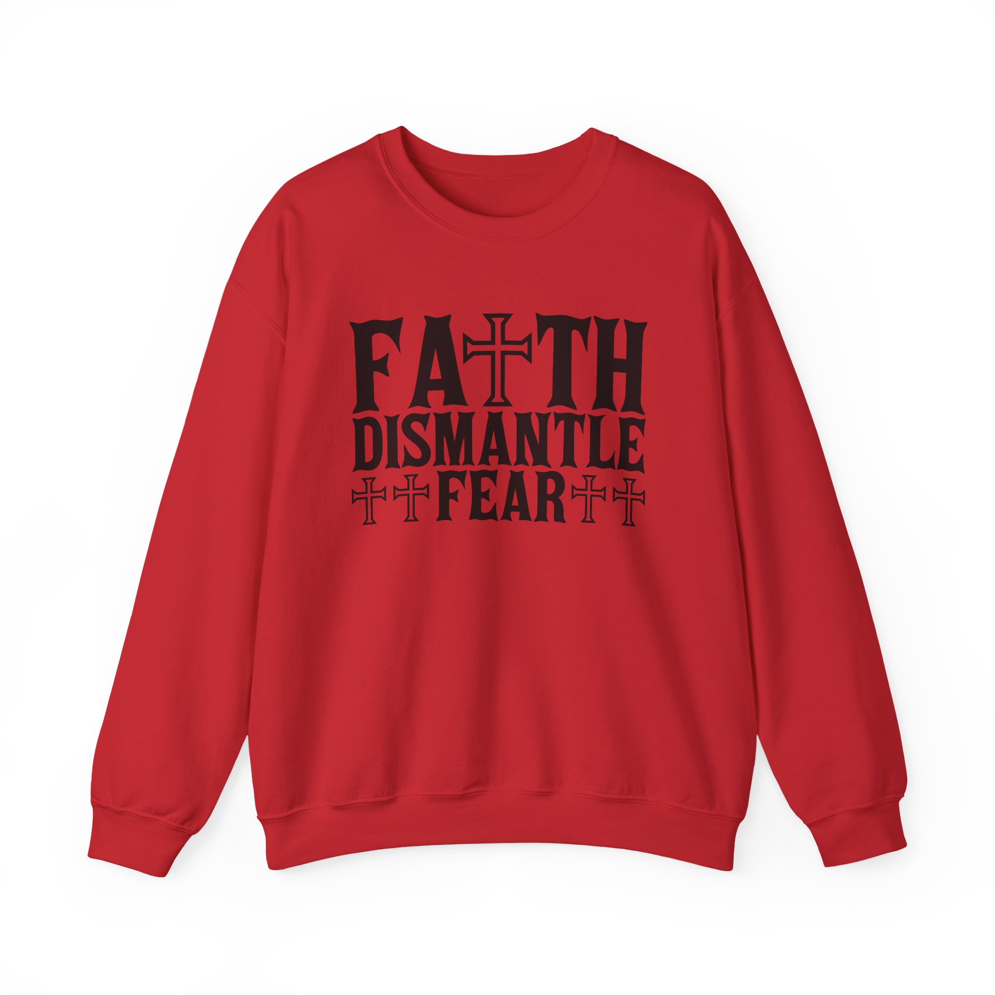 Faith Dismantle Fear Women Crewneck Sweatshirt - Image 7