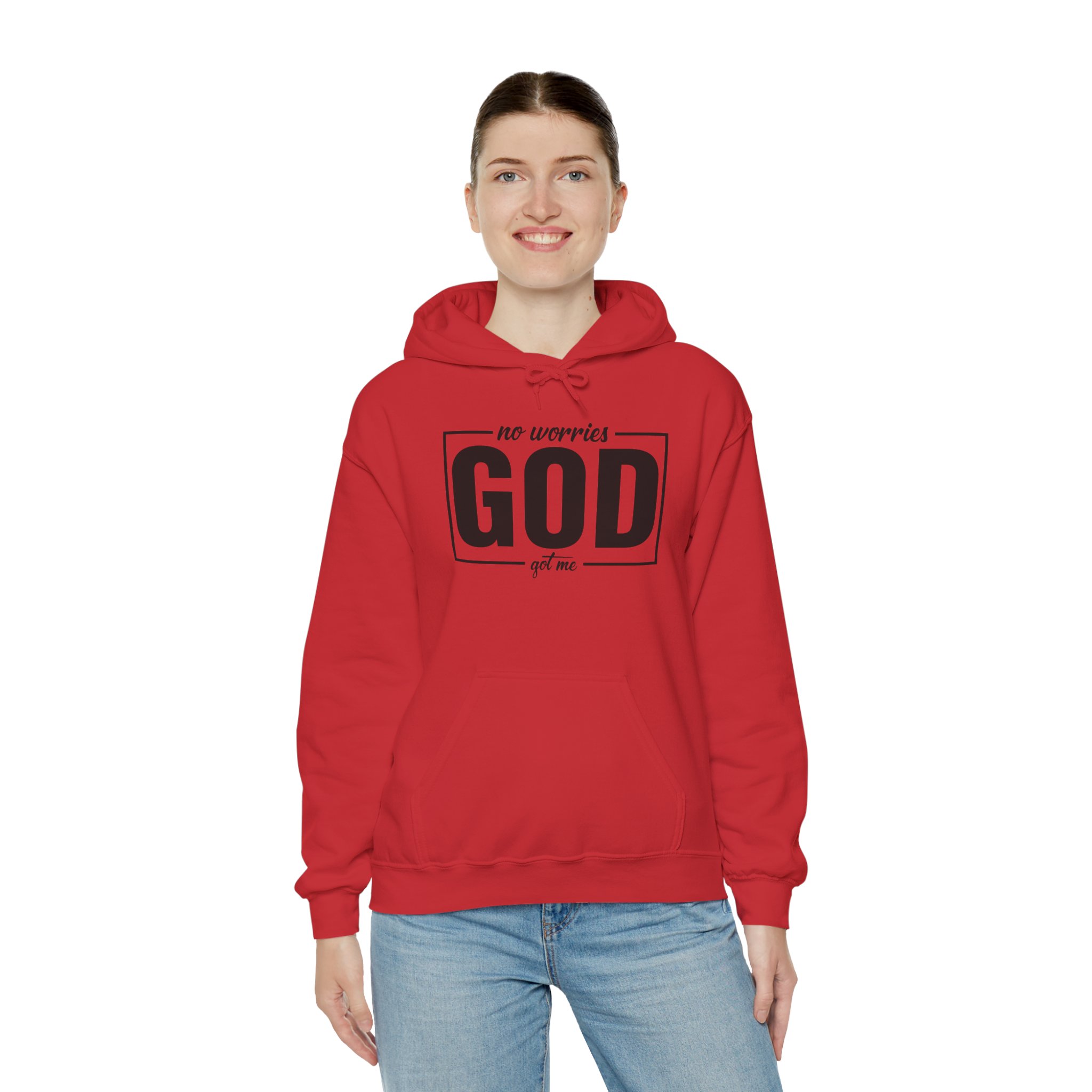 No Worries God Got Me Women Heavy Blend Hoodie - Image 17