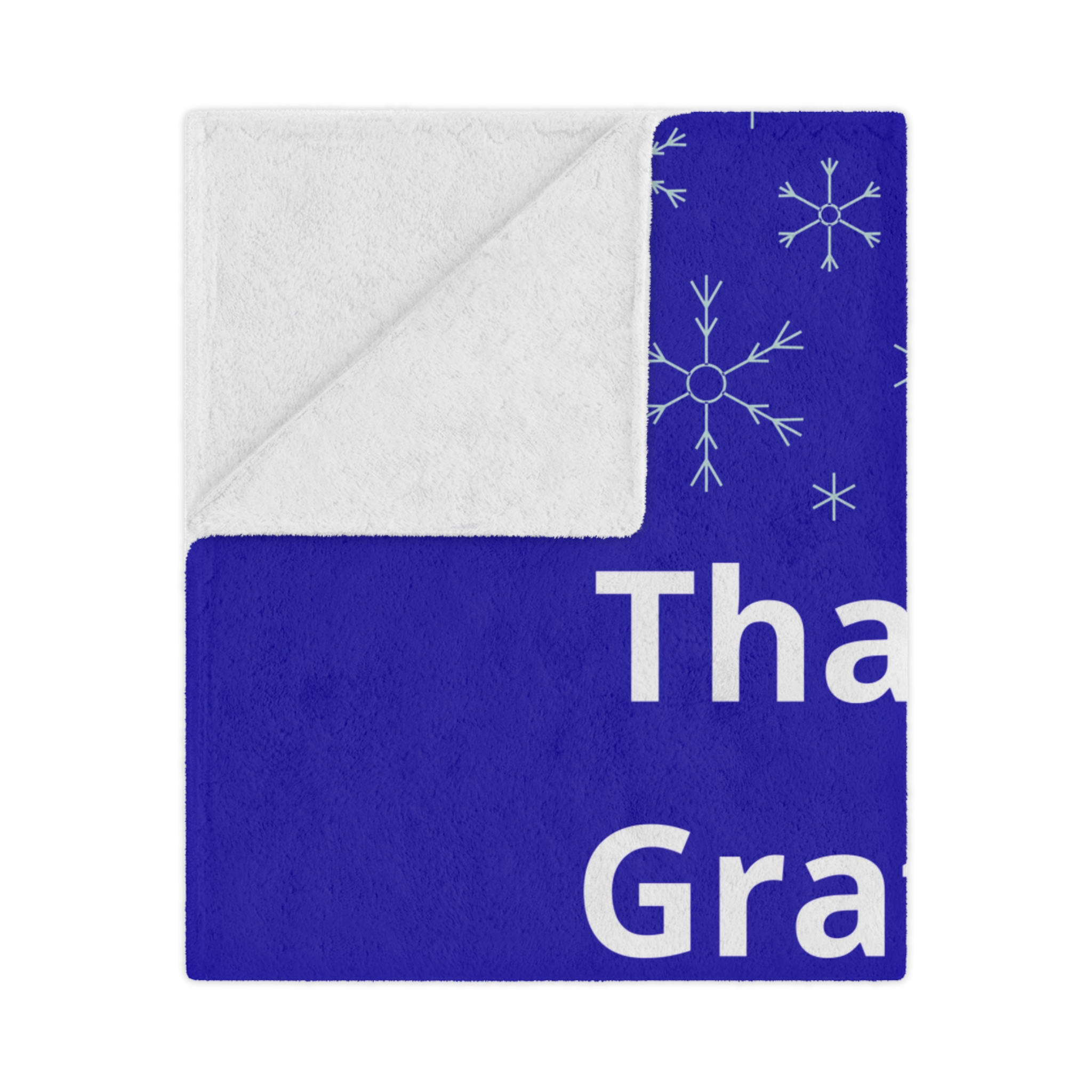 Thankful Grateful Powerful Minky Blanket - Image 10