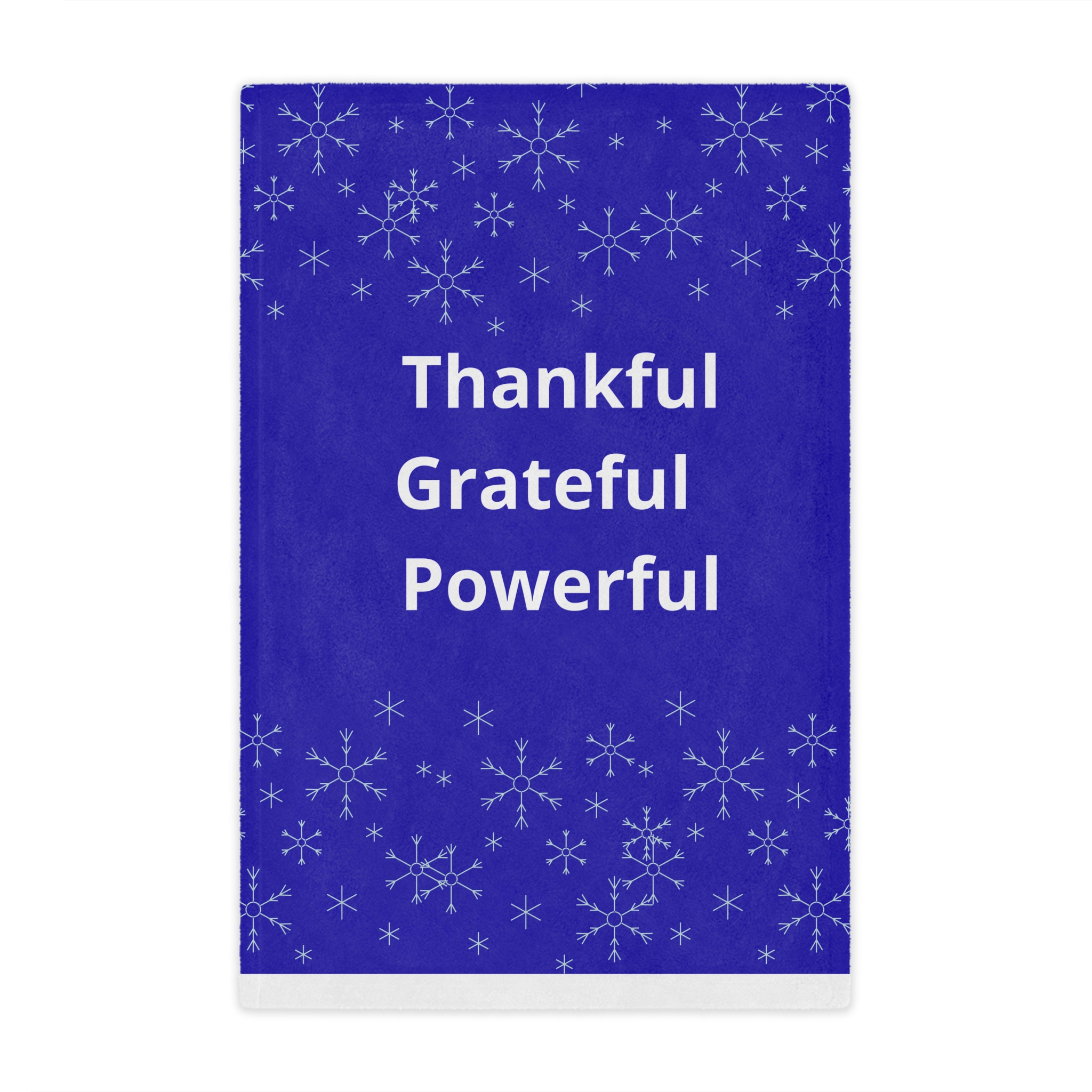 Thankful Grateful Powerful Minky Blanket - Image 8