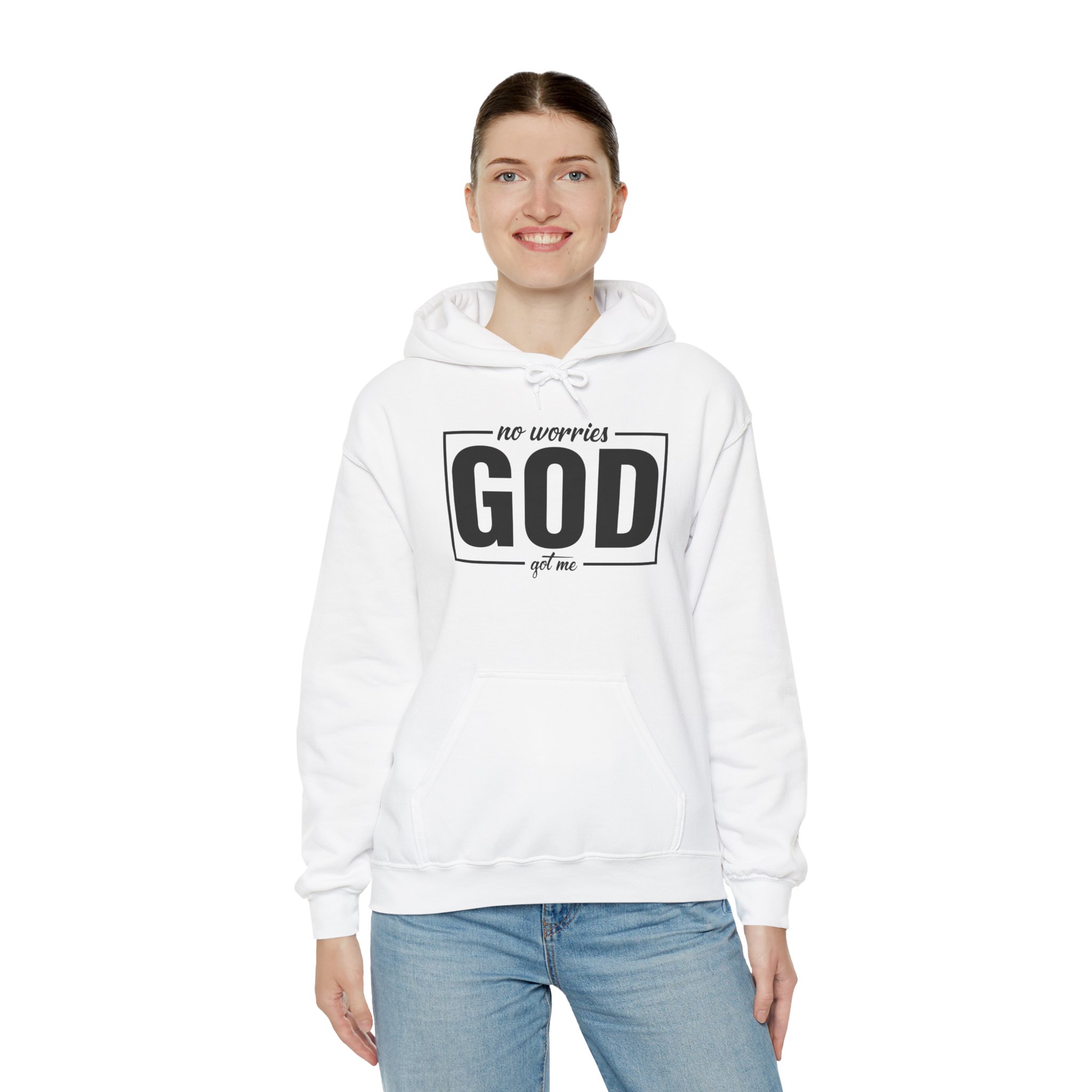 No Worries God Got Me Women Heavy Blend Hoodie - Image 11