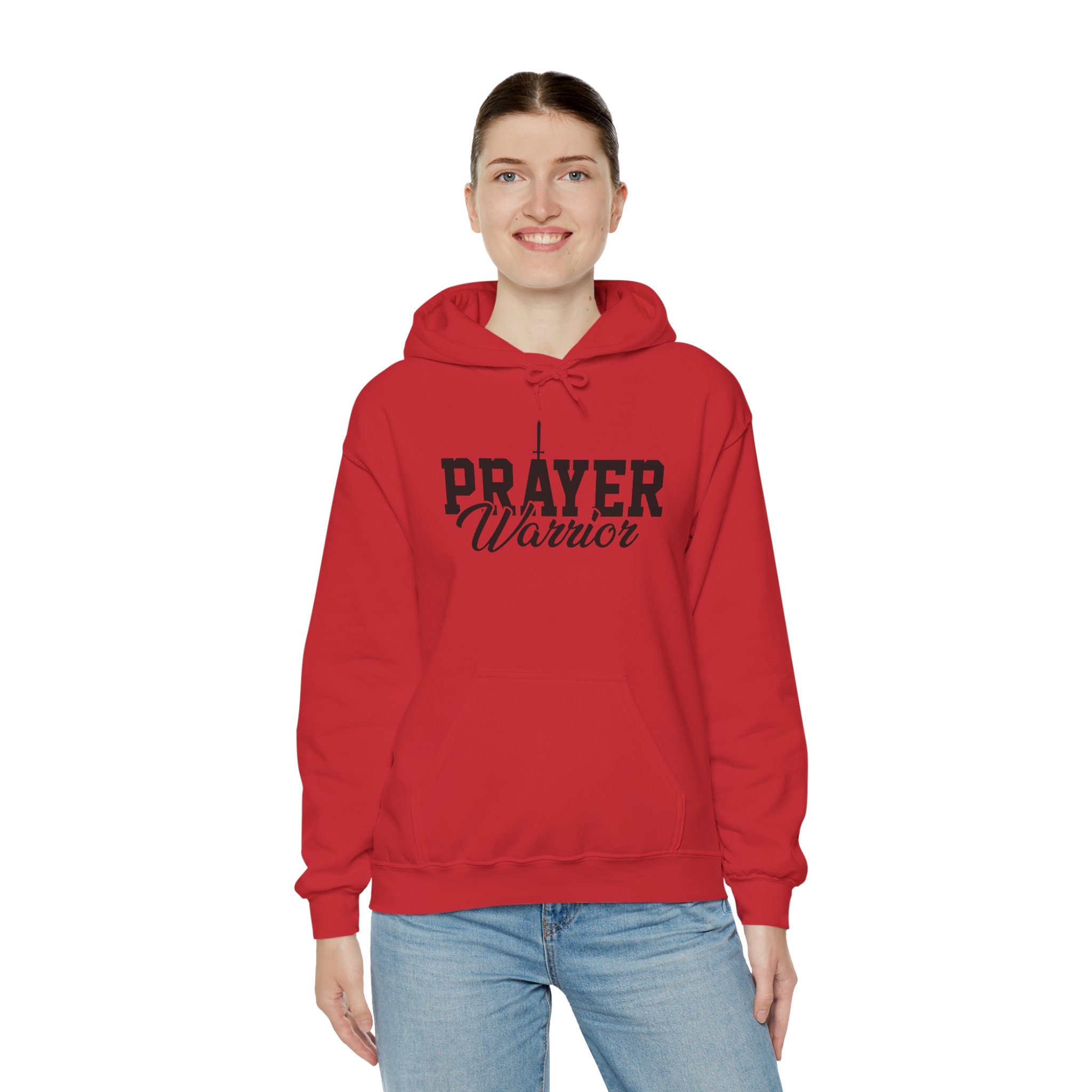 Women Prayer Warrior Hoodie Heavy Blend Sweatshirt for Faith and Strength - Image 21