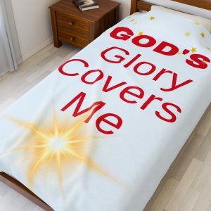 God's Glory Plush Blanket – Cozy Inspirational Throw for Comfort and Faith