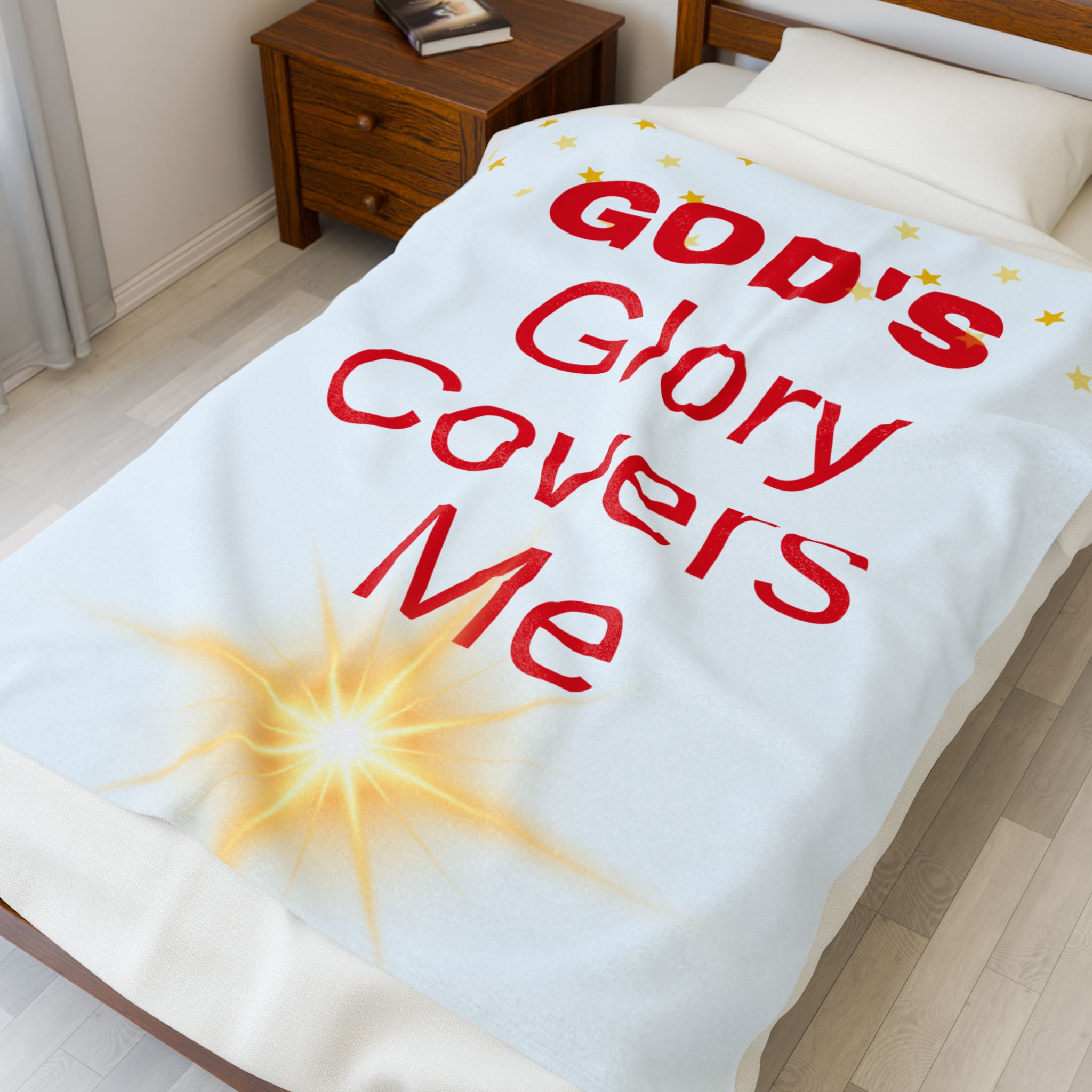God's Glory Plush Blanket – Cozy Inspirational Throw for Comfort and Faith - Image 3