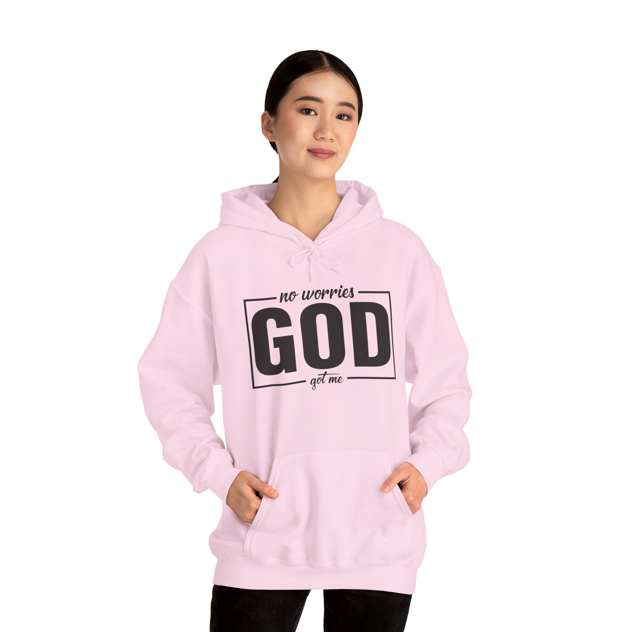 No Worries God Got Me Women Heavy Blend Hoodie - Image 5
