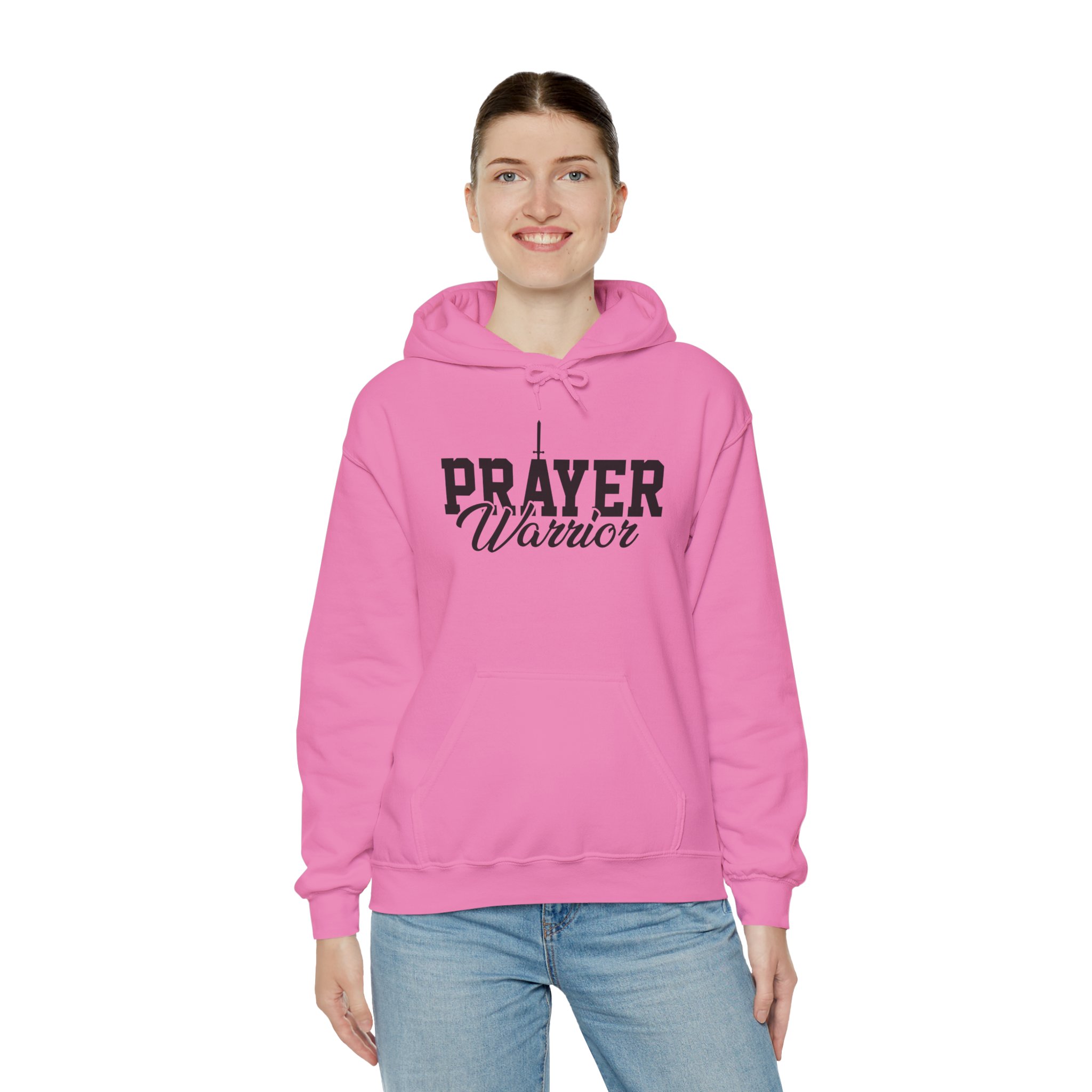 Women Prayer Warrior Hoodie Heavy Blend Sweatshirt for Faith and Strength - Image 7