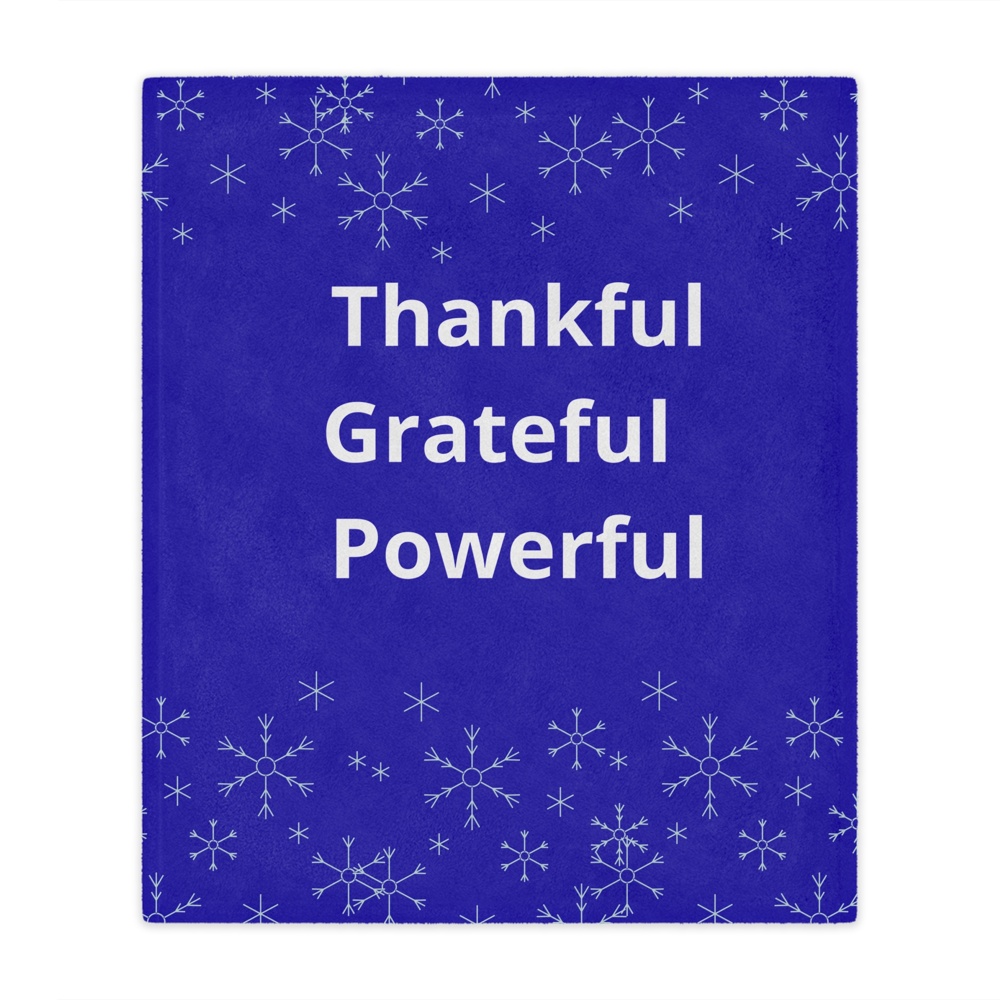 Thankful Grateful Powerful Minky Blanket - Image 5