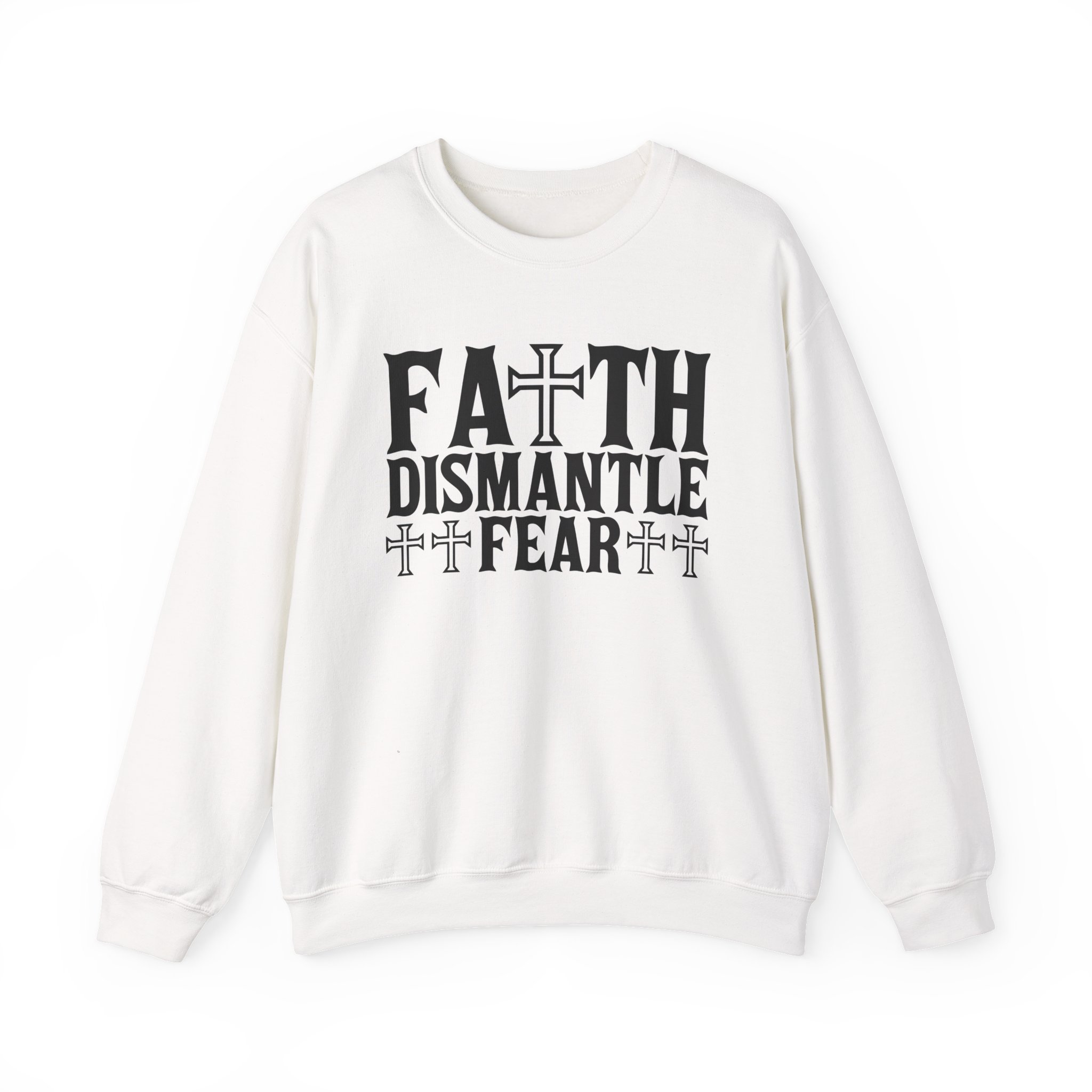 Faith Dismantle Fear Women Crewneck Sweatshirt - Image 2