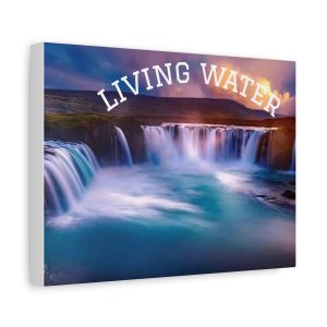 Christian Waterfall Wall Art Living Water