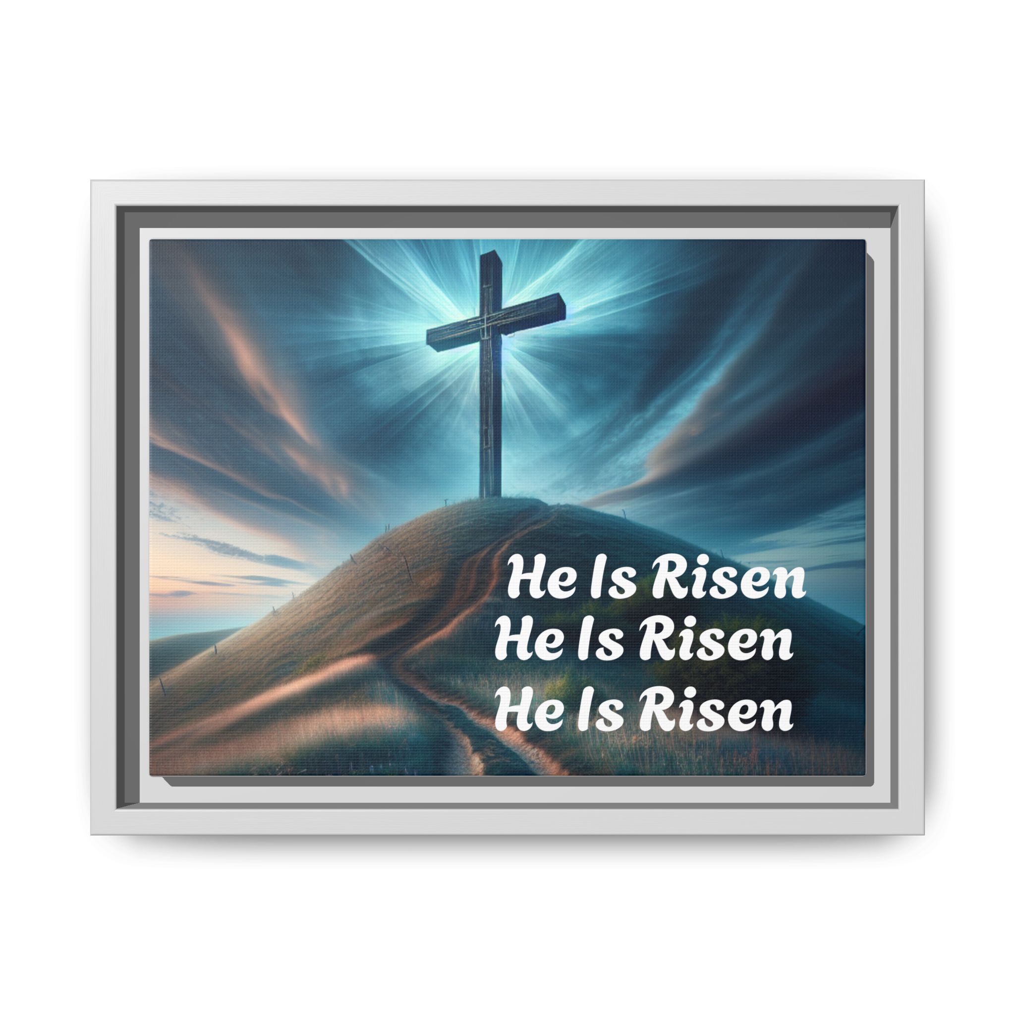 He Is Risen Religious Decor, Easter Decoration, Cross wall art, Christian Home Decor, Motivational Art Framed Inspirational Wall Art, - Image 9