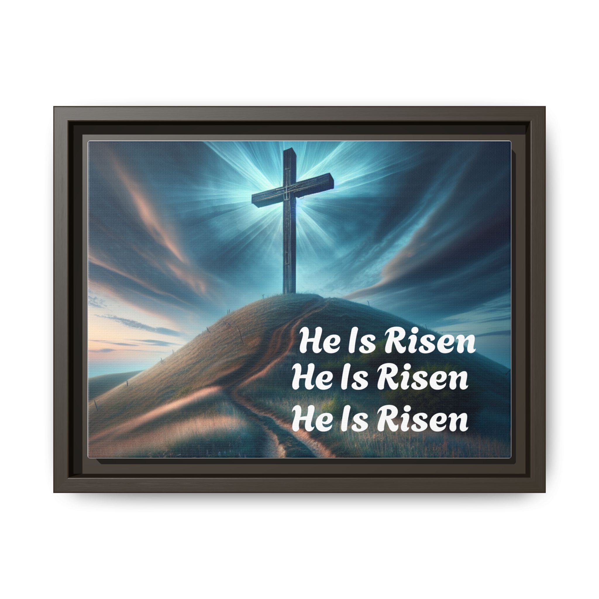 He Is Risen Religious Decor, Easter Decoration, Cross wall art, Christian Home Decor, Motivational Art Framed Inspirational Wall Art, - Image 5